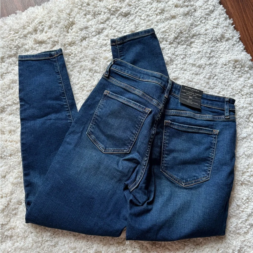 Banana Republic Dark Blue Skinny Jeans - Picture 4 of 4